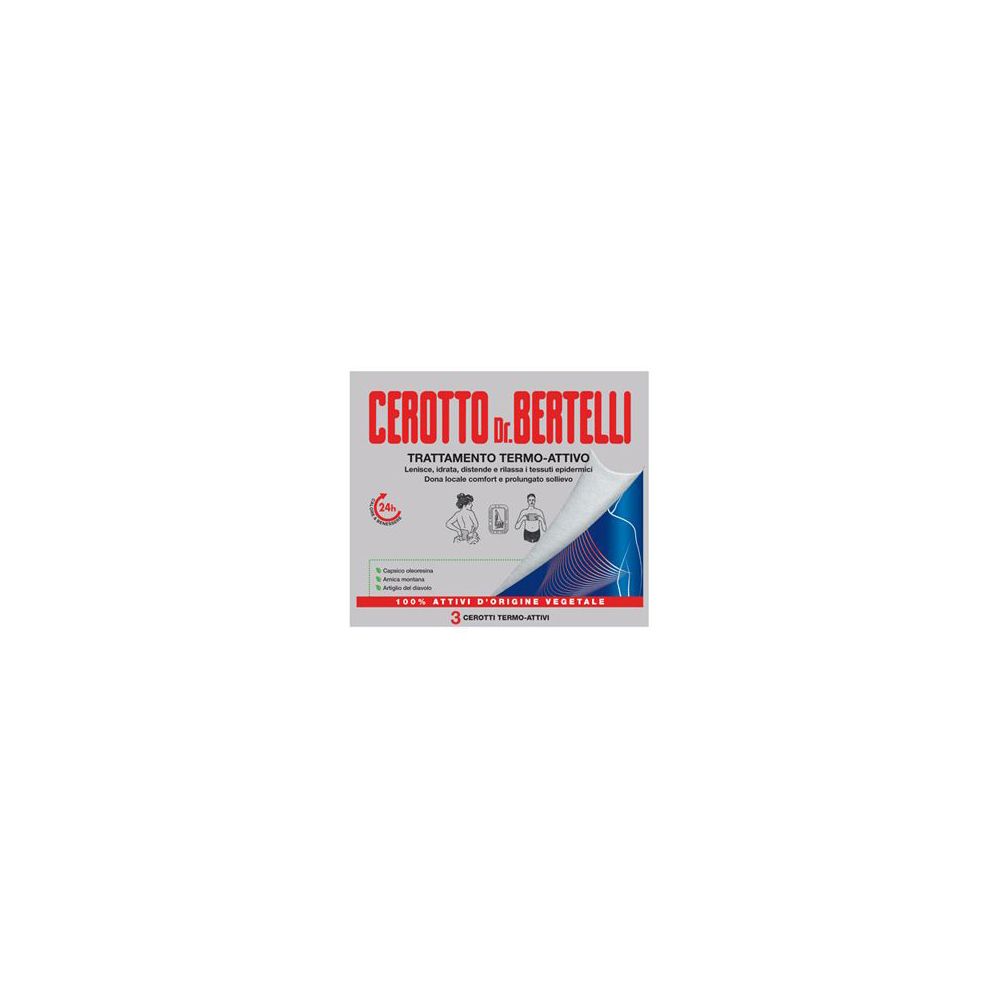 Dr Bertelli Cerotto Termo-Attivo 3 Pezzi 1 St