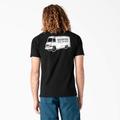 Dickies Men's Skateboarding Pool Drainage Graphic T-Shirt - Black Size S (WSSK12)