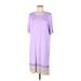 Cuddl Duds Casual Dress: Purple Dresses - Women's Size Medium