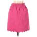 J. by J.Crew Casual Skirt: Pink Solid Bottoms - Women's Size 0