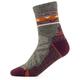 Smartwool - Women's Hike LT Cushion Zig Zag Valley Mid Crew - Wandersocken Unisex M | EU 38-41 grau