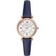 Fossil Carlie Mini Watch for Women, Quartz movement with Stainless steel or leather Strap