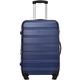 Merax Koffer Trolley Koffer, ABS Hartschalen, Gepäck, leicht Reisekoffer, Handgepäck, erweiterbar, 4 Rollen, Kombinationsschloss, L-65 * 44,5 * 27,5 cm, Blau