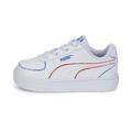 PUMA Caven Home School AC Inf Sneaker, White-HIGH Risk RED Royal, 8 UK Child