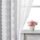 Kotile Lace Curtains 84 Inches Long - Country Branch Floral White Lace Curtains for Windows, Vintage Lace Sheer Curtains for Living Room, Scalloped Lace Curtain Panels, 52 x 84 Inch, 2 Panels, White