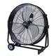 Draper 70045 230V Drum Fan, 24"/610mm, 120W, Fan for Commercial, Office, Warehouse, Silver and Black