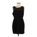 Forever 21 Casual Dress - Sheath Scoop Neck Sleeveless: Black Print Dresses - Women's Size Medium