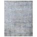 Blue/Gray 120 x 96 x 0.25 in Area Rug - Bokara Rug Co, Inc. Rectangle Hand-Knotted /Viscose Area Rug in Silver/Teal/Purple Viscose/ | Wayfair