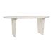 Loon Peak® Trevethan 79-inch Oval White Wash Dining Table Wood in Brown/Green/White | 30 H x 79 W x 39 D in | Wayfair