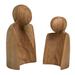 Loon Peak® Willfried 2 Piece Hand Carved Mindi Wood Sculpture Set in Brown | 10 H x 10 W x 4 D in | Wayfair 79FB63B7E53044CC8B4036E7E4CEBAC5