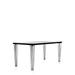 Kartell TopTop Dining Table Plastic/Acrylic/Metal in Black | 28.38 H x 63 W x 31.5 D in | Wayfair 4255/09