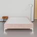 Spinal Solution 15" Premium Velvet Material Wood Box Spring/Bed Frame, Durable, Stylish, Multi Color Wood in Pink | 15 H x 72 W x 84 D in | Wayfair