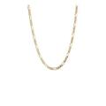 Seol + Gold 18Ct Gold Plated Sterling Silver Adjustable Figaro Chain Necklace