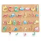 Puzzle de lettres arabes en bois planche de pratique Puzzle pour enfants jouets d'apprentissage