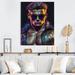 Latitude Run® Fashion Muscular Man w/ Sun Glasses IV - Print on Canvas Plastic/Metal in Black/Blue/Brown | 24 W in | Wayfair