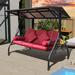 Arlmont & Co. Neelon Porch Swing w/ Stand Metal | 68 H x 76 W x 45 D in | Wayfair A51DCA76AD8E4A24A3B9C474959BFA09