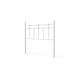 Cillian Steel Metal Spindle Headboard Metal in White Laurel Foundry Modern Farmhouse® | 52 H x 77 W x 3 D in | Wayfair