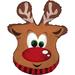 The Holiday Aisle® Christmas Reindeer 26 Inch Mylar-foil Balloon Pkg/1 in Brown | Wayfair DB1D405E54C740FB9652E91D084A411F