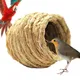 Nid d'oiseau en paille respirante et écologique nid d'oiseau en Fiber naturelle confortable pour