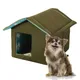 Maison d'hiver pour chat lit d'extérieur Portable avec tapis souple amovible étanche abri pour