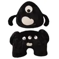 Jouet en peluche Mons-ter noir et blanc à trois yeux pour enfants jeu en peluche doux et