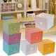 Boîte de Rangement Cube Colorée en Tissu Non Tissé Armoire Pliante pour Jouets d'Enfants