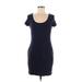 H&M Casual Dress - Sheath: Black Solid Dresses - Women's Size Medium