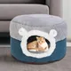 Pet Cave Bed Polyester Portable Small Cat Beds For Indoor Cats 2 In 1 Pet Supplies Cat Beds &