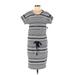 Old Navy Casual Dress: Blue Stripes Dresses - Women's Size Medium