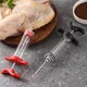 Injecteur de viande en acier inoxydable seringue à batter de dinde seringue à viande BBQ