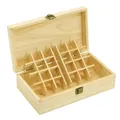 Boîte en bois de stockage d'huiles essentielles 25 compartiments 15ML 241 compartiments