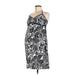 Old Navy - Maternity Casual Dress - Sheath V Neck Sleeveless: Black Floral Dresses - New - Women's Size Medium