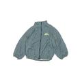 Windbreaker Jackets: Teal Checkered/Gingham Jackets & Outerwear - Kids Girl's Size 13