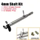 4mm RC Boat Parts Shaft Kit Steel Shaft+ Sleeve Tube+ Propeller+Universal Joint with Oil Nozzle