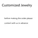 Customized Jewelry pendant or ring or earring