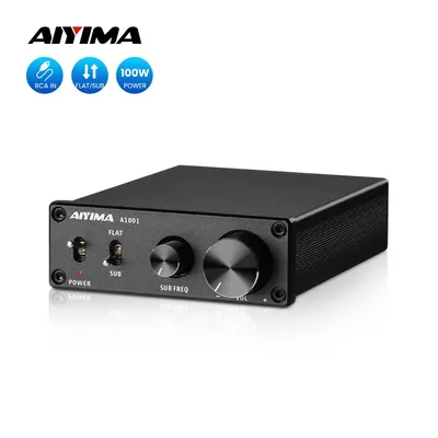 AIYIMA Audio A1001 Subwoofer Amplifiers 100W TPA3116 Mono Power Amplifier Speaker Sound Amplificador Amp DIY Home Theater