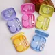 7Color Mini Contact Lens Case Container with Mirror Women Contact Lenses Box Eyes Contact Lens