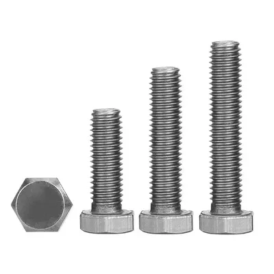 2pcs/LOT M3 M4 M5 M6 M8 M10 M12 M14 x 3 6 8 10 12 15 20 25 30 35 40-100 mm TA2 GR2 Titanium Hex Head