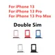 Double SIM Card Tray Holder Slot Container Adapter For iPhone 13 Pro Max