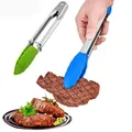 1pc Stainless Steel BBQ Grilling Tong Salad Bread Serving Tong Non-Stick Kitchen Barbecue Grilling