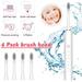 SUTENG Electric Toothbrush with 4 Duponts Brush Heads 6 Modes 4 Hour Fast Charge for 30 Days Use IPX7 Waterproof Power Whitening Rechargeble Sonic Toothbrushes for Adults & Kids