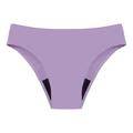 BIZIZA Hipster Bikini Panties for Women Low Rise Breathable Women s Period No Show Thongs Ice Silk Plus Size Swimsuit G String for Women Light Purple XS