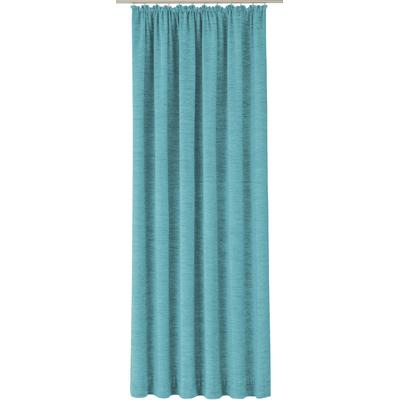 Vorhang WIRTH "Trondheim B", blau (türkis), B:132cm H:305cm, Polyacryl, Gardinen, nach Maß Image