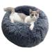 Sanmadrola Dog Bed for Small Dogs 20inch Calming Dogs Bed & Cat Dog Washable-Round Cozy Soft Pet Bed for Puppy and Kitten Donut Cuddler Round Dog Bed Fits up to 15 lbs Pets Dark Gray