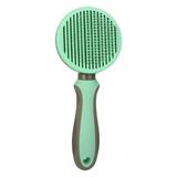 Pet Supplies Pet Comb Cat Comb Dog Grooming Self Cleaning Needle Comb Cat Comb Brush Automatic Hair Removal Comb Pet Supplies Pet Accessories Mint Green