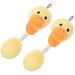 Hemoton 2Pcs Plush Dog Chew Toys Portable Training Teething Toys Lovely Pet Bite Toys (Random Style)