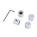 5pcs Electric Guitar Volume Knob Metal Electric Bass Timbre Knob with Wrench Electric Guitar Supplies (Silverï¼‰