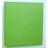 Lime 3-Ring 1 View Binder 8.5 x 11 Vinyl Inside Pockets Mfd by Samsill - Pack of 2 Binders