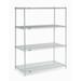 Nexel Stainless Steel Wire Shelving 48 W x 24 D x 63 H