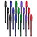 100 Pack of Bulk Wholesale Ballpoint Pens Containing 5 Pens Per Pack in Multiple Colors for School Office Classroom Teachers and Students - 500 Ballpoint Pens in Black Blue Red Green Purple
